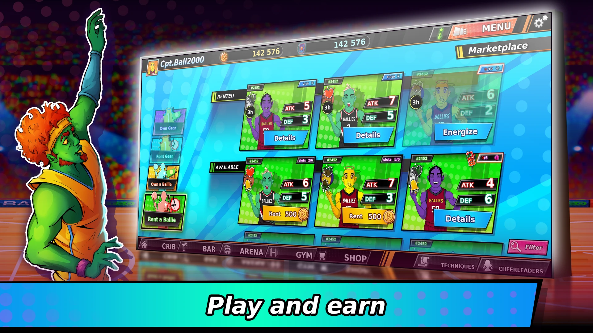 Ballies: Basketball Card Game screenshot