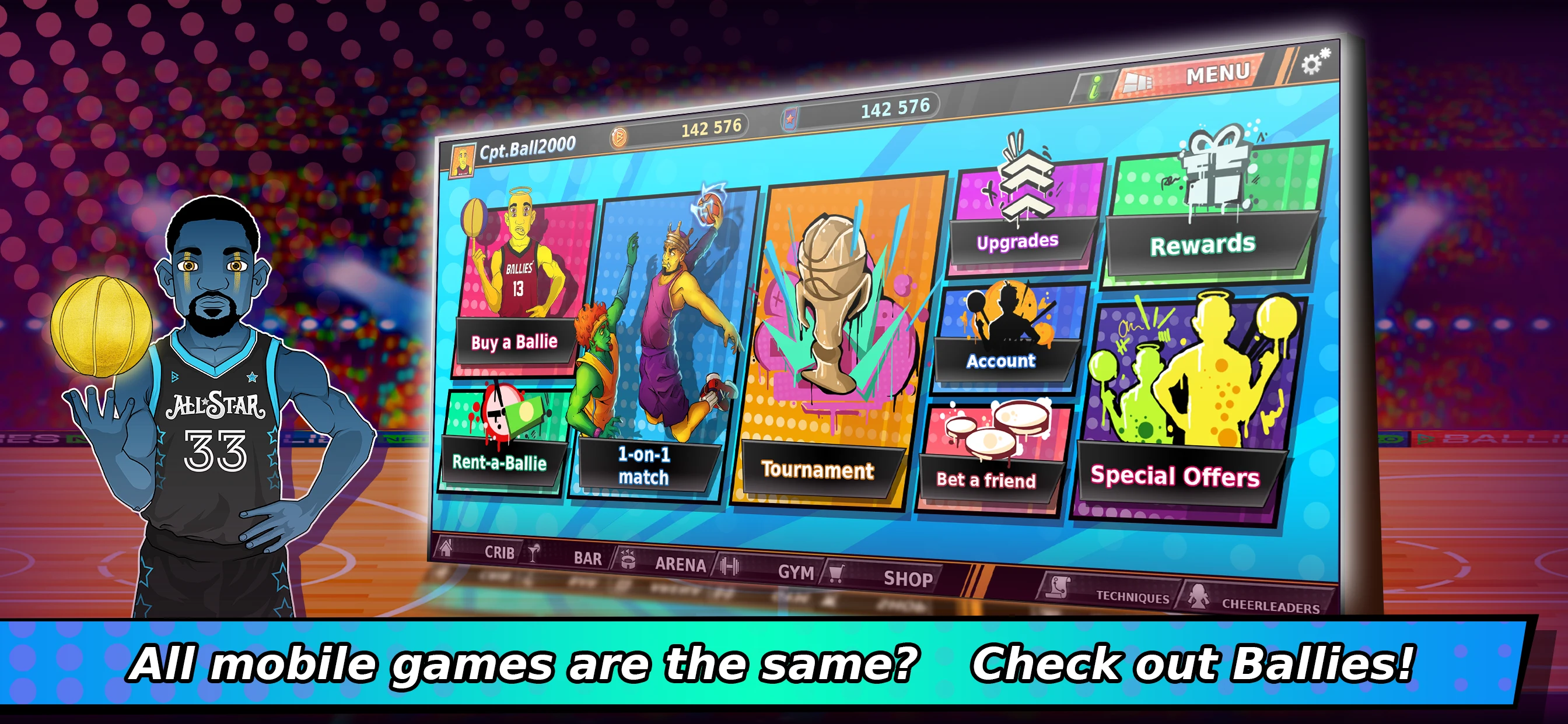 Ballies: Basketball Card Game screenshot